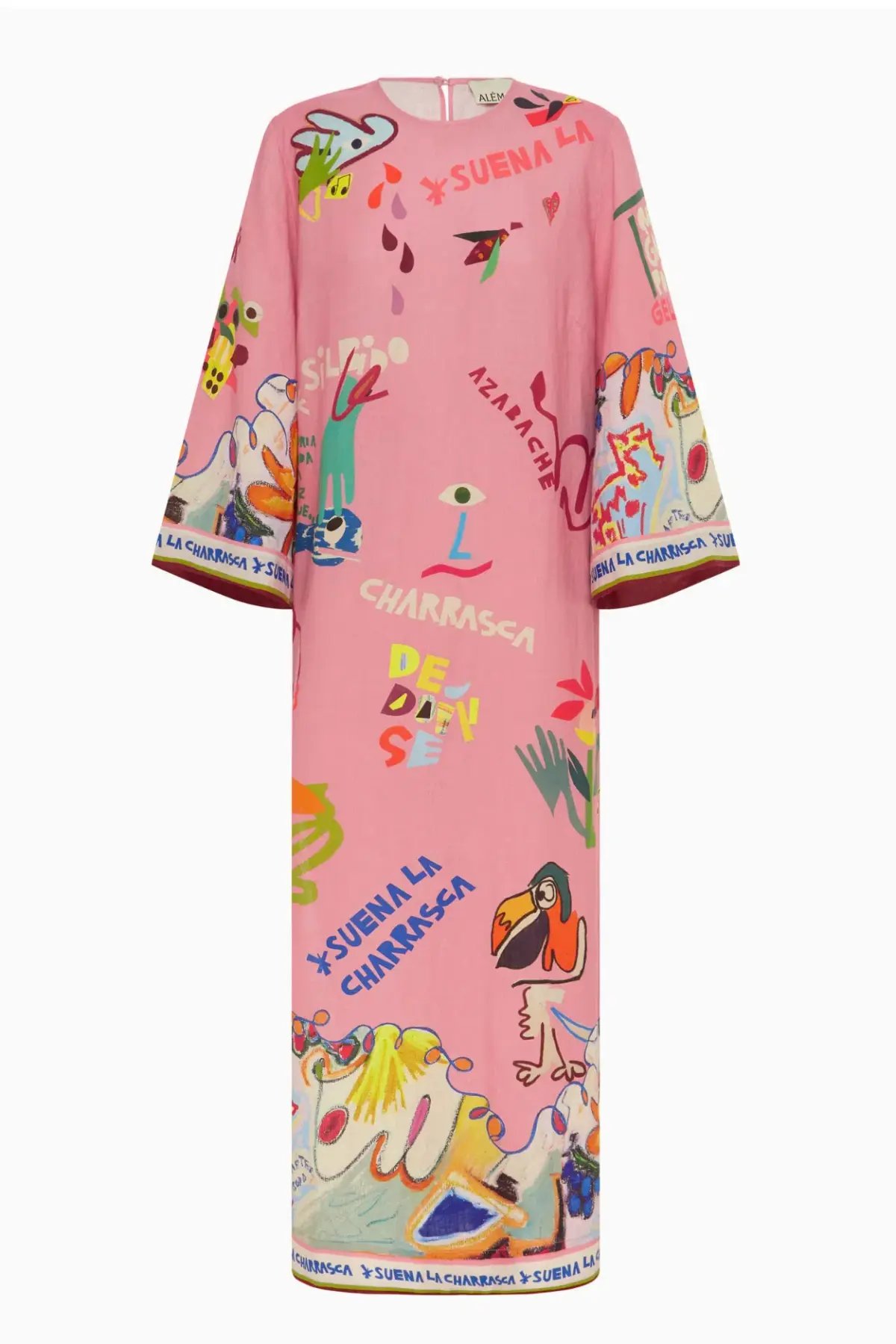 Alemais La Charrasca Midi Dress Pink Size 16 photo 3