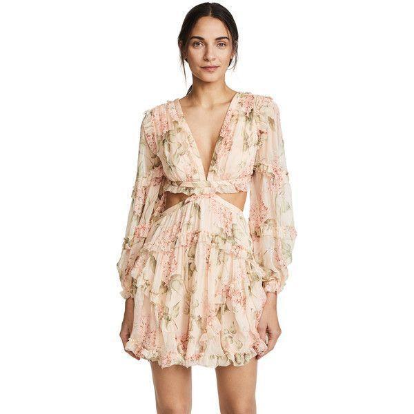 Zimmerman Prima Cutout Dress Print Size 8 photo 3