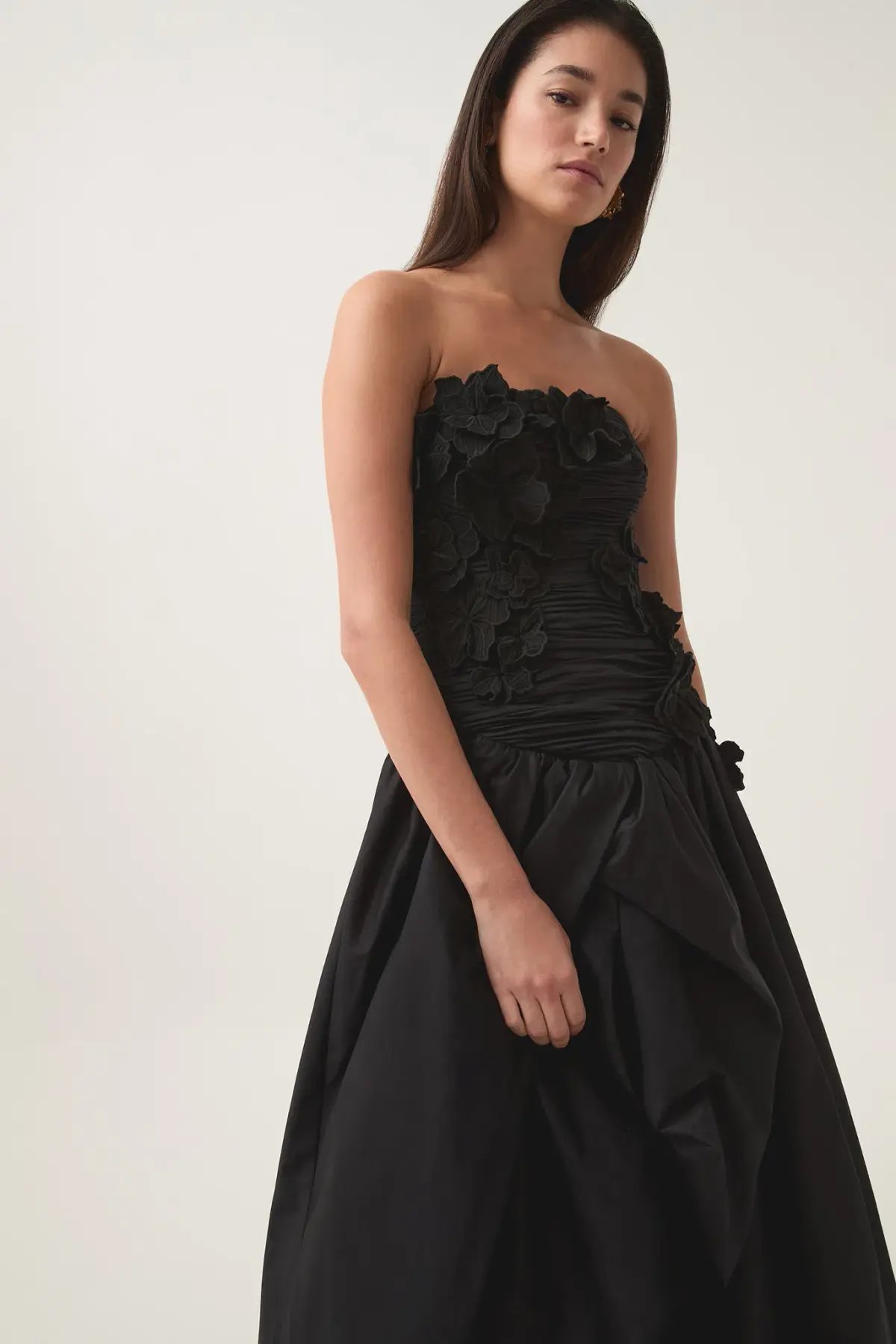 Aje Splendour Flower Gown in Black Size 12 photo 5