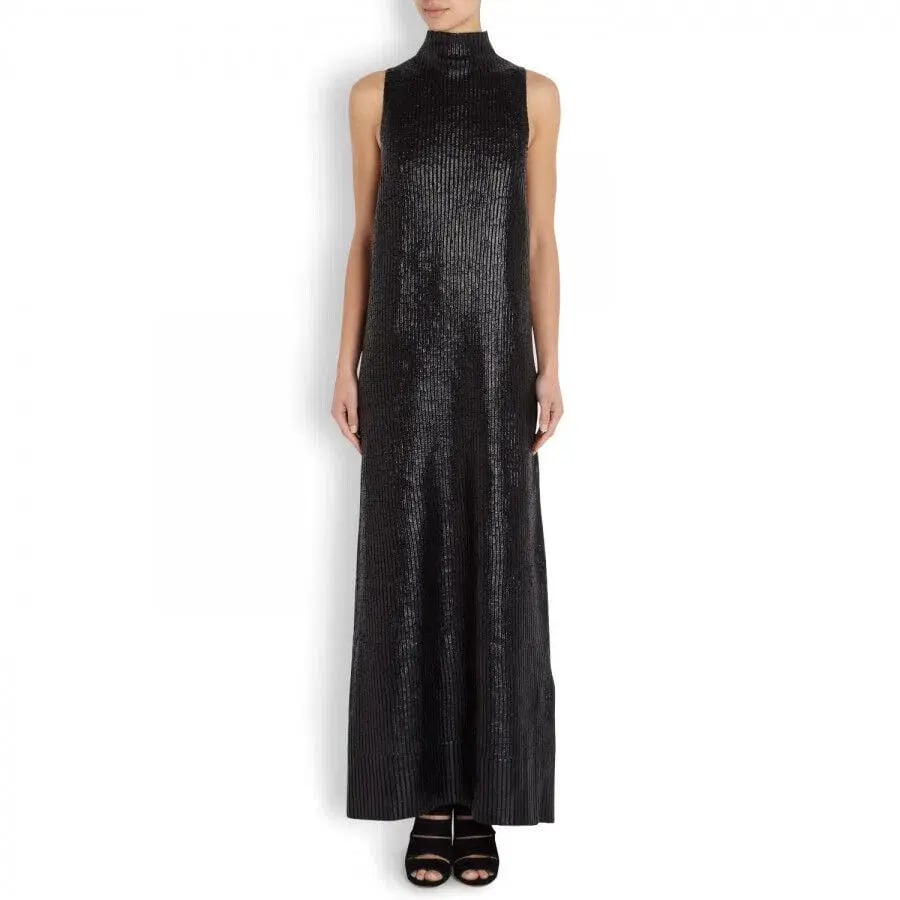 Sass & Bide Wintergate Pop Rocks Maxi Dress Black Size 8 photo 3