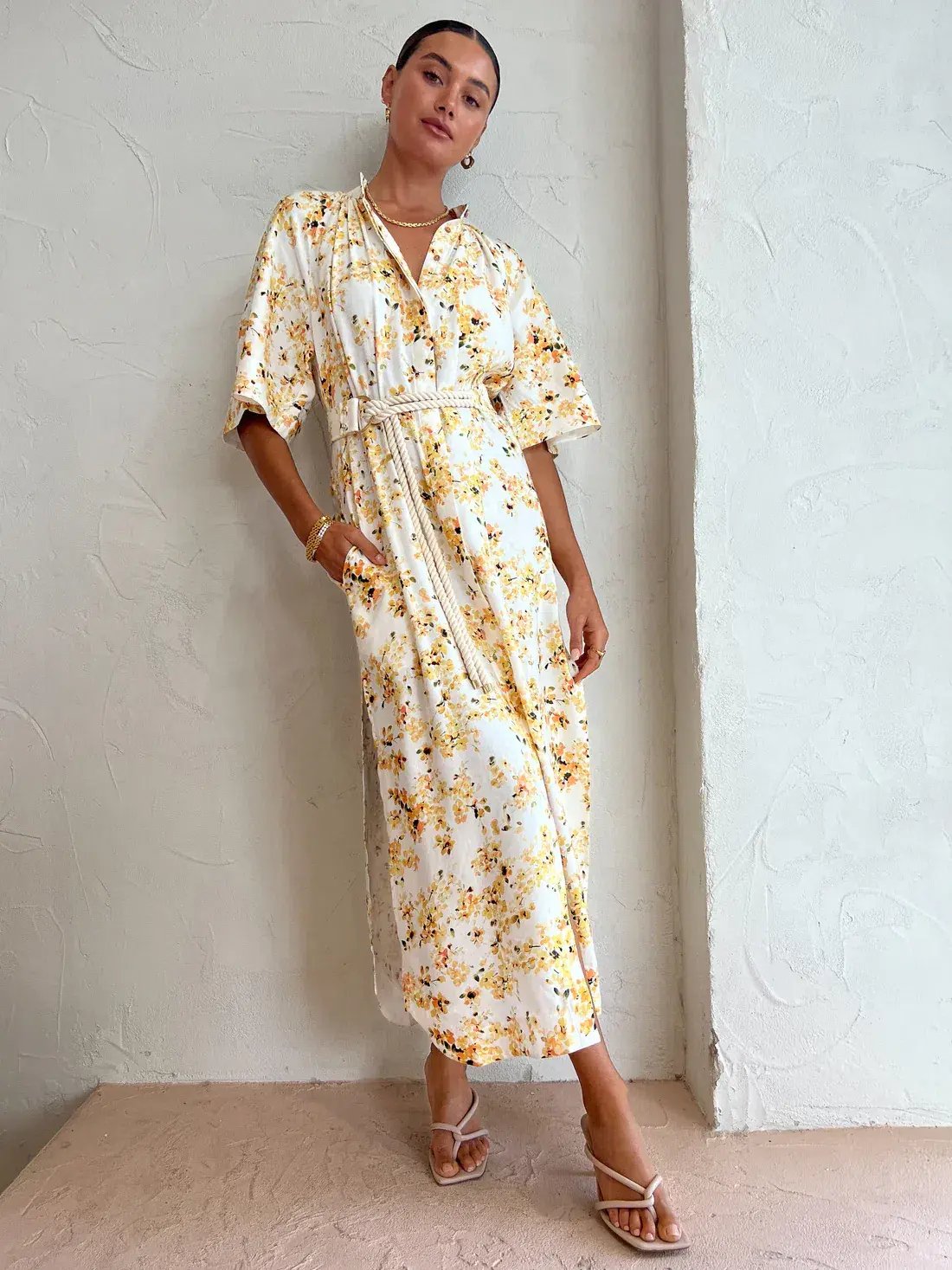 Significant Other Maia Midi Dress Floral Size 10 photo 2