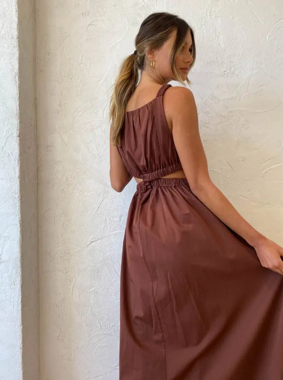 Camilla and Marc Coppola Maxi Dress in Cinnamon Size 8 photo 4