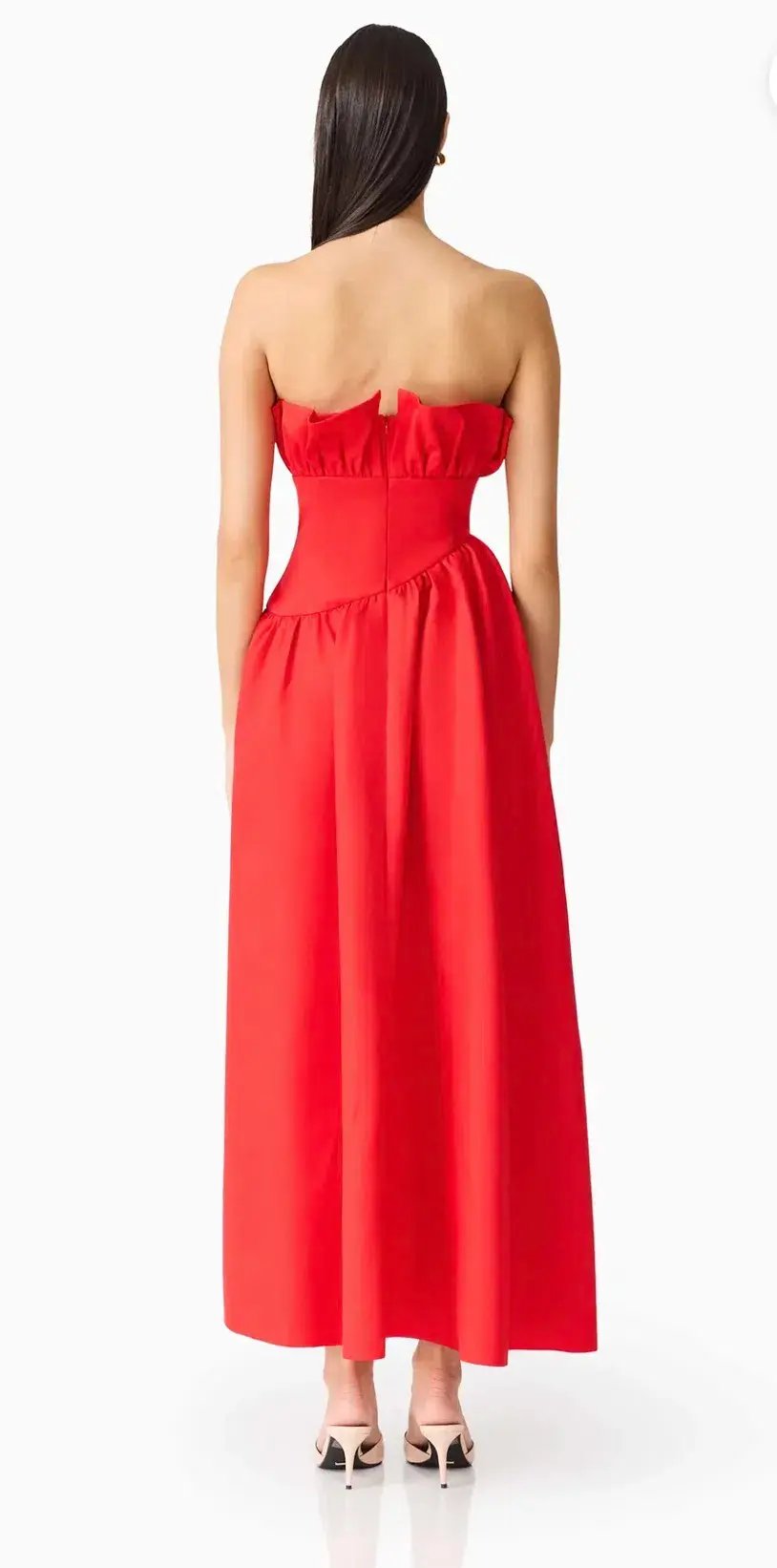 Elliatt Laurel Sleeveless Maxi Dress in Red Size M/10 photo 2
