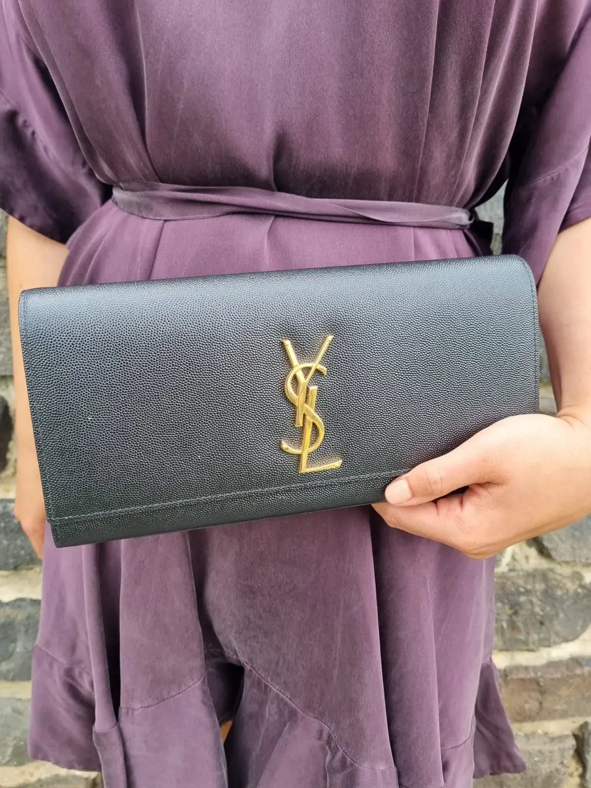 YSL Kate Black Clutch photo 3