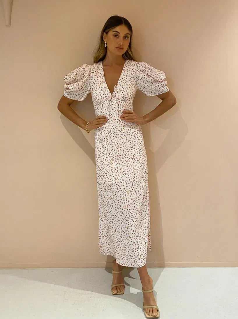Significant Other Malarie Dress Ditsy Wild Flowers Print Size 8 photo 2
