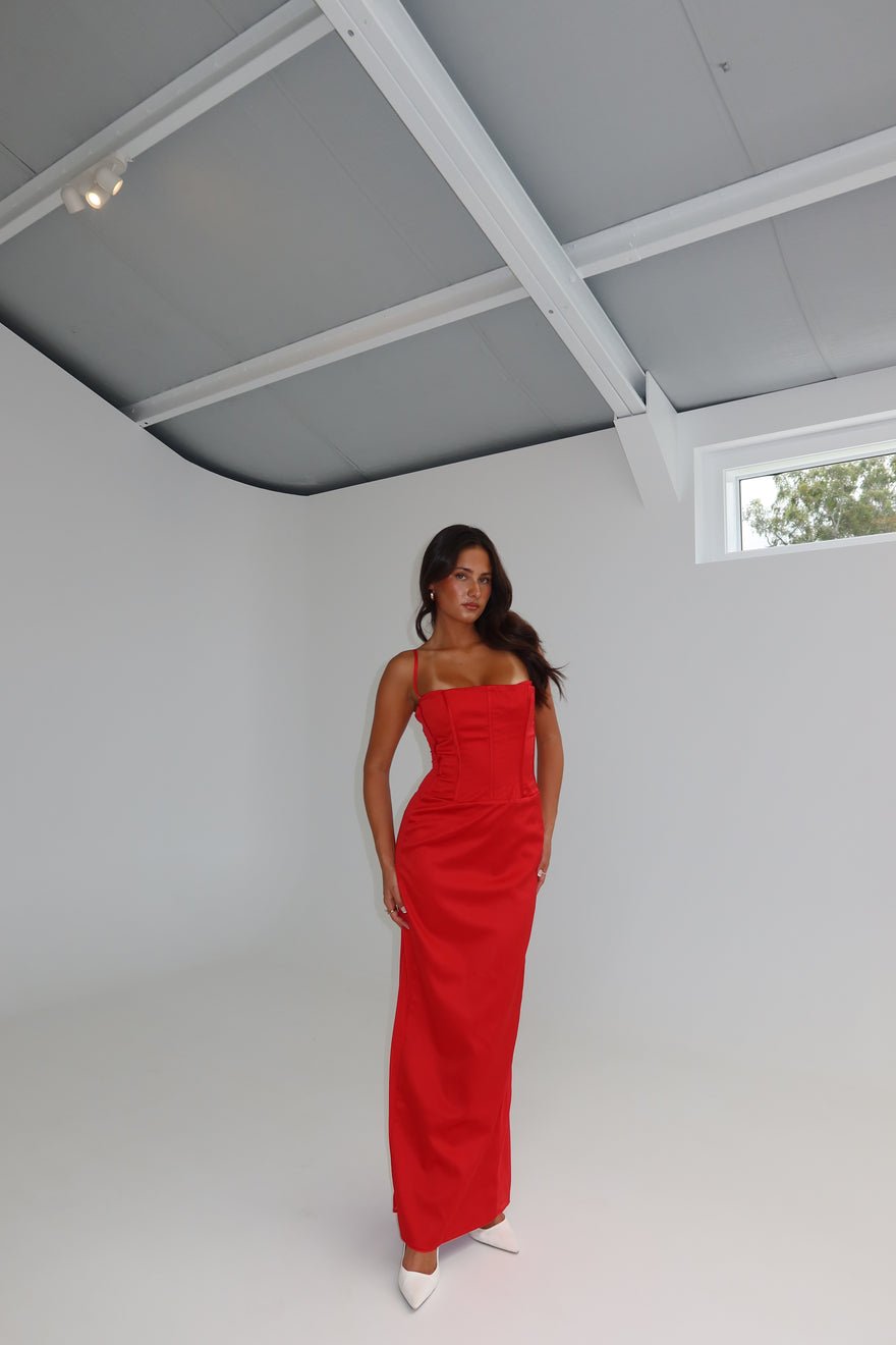 House of CB Shani Gown Red photo 4