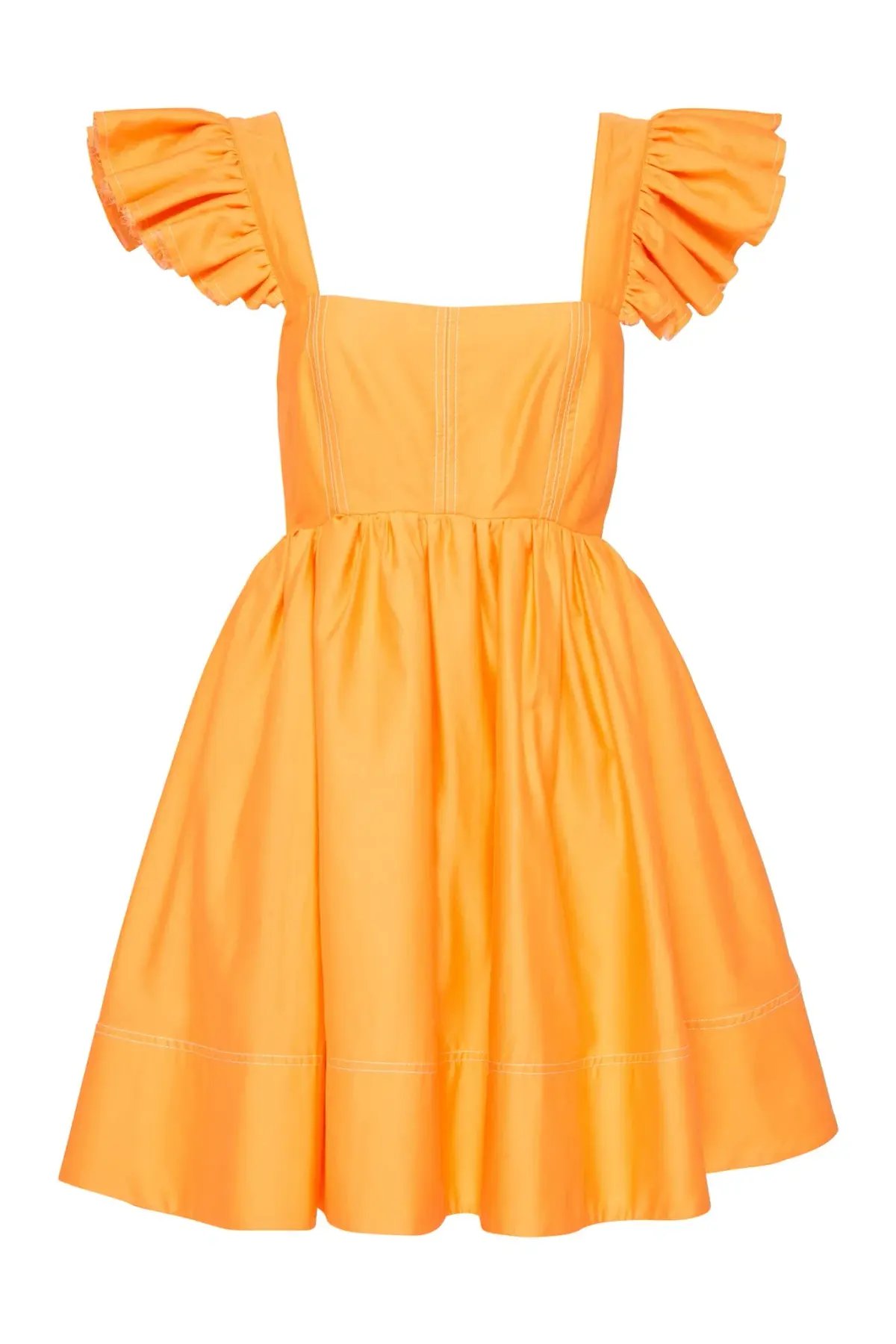 Aje Midsummer Mini Dress Mango Sorbet Size 6 photo 5