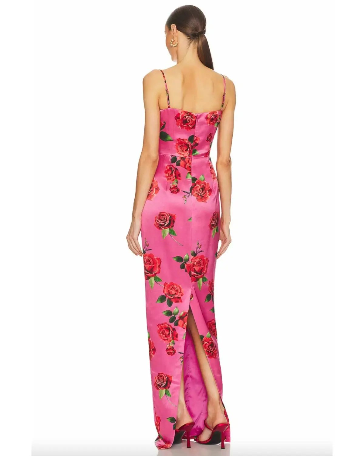Sau Lee Sofia Dress Pink Floral Size AU 12 photo 3