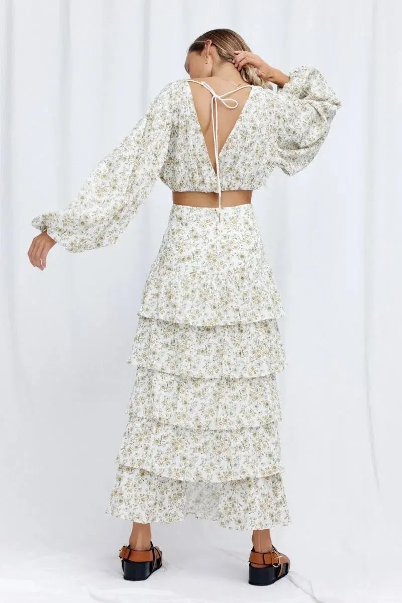 Significant Other Arwyn Top and Skirt Set Daisy Floral Size 8 photo 2