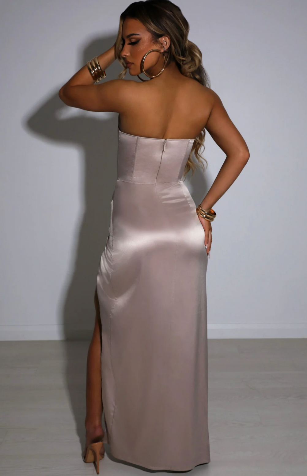 SIANNA MAXI DRESS NUDE photo 2