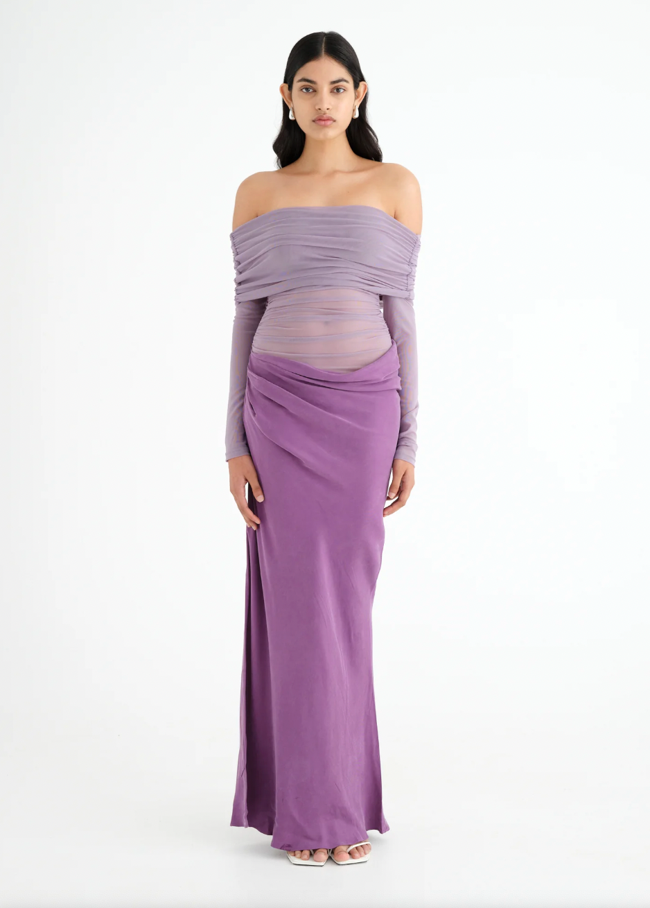 YASMIN OFF SHOULDER BY BENNI PURPLE photo 5