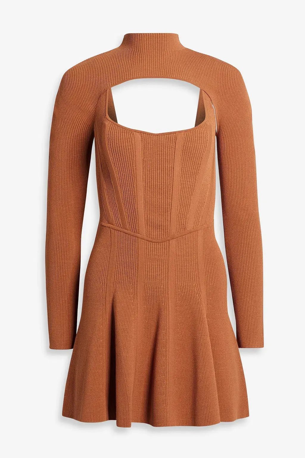 Dion Lee Stirrup Corset Mini Dress Tan Size 12 photo 4