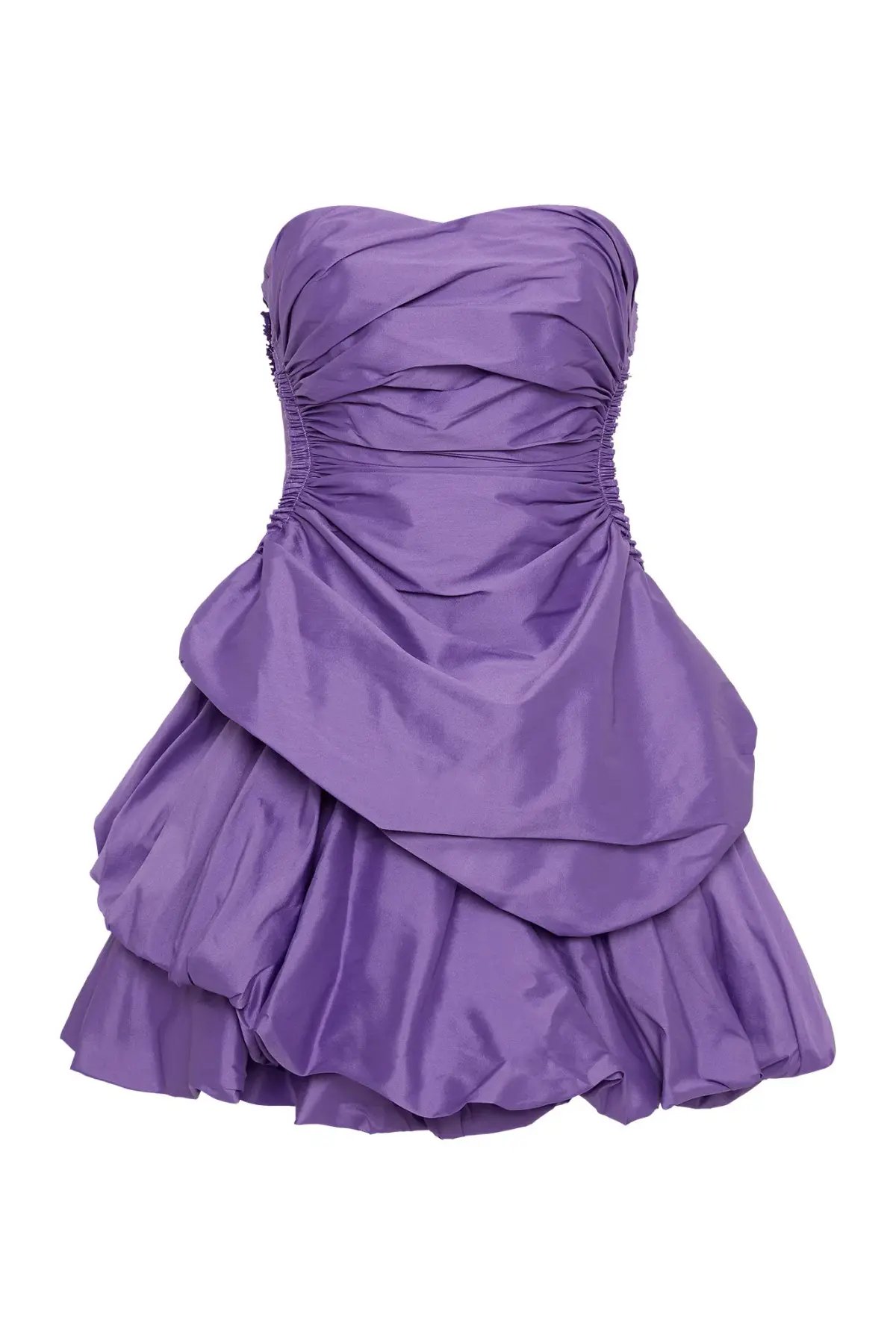 Aje Daybreak Strapless Mini Dress Deep Violet Size 8 photo 5