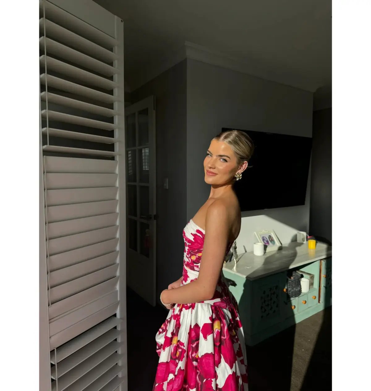 Aje Behold Maxi Dress Floral Size 4 photo 2