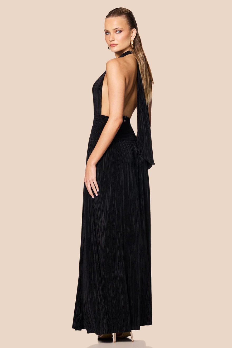 Nookie Desiree Halter Gown - Black photo 4
