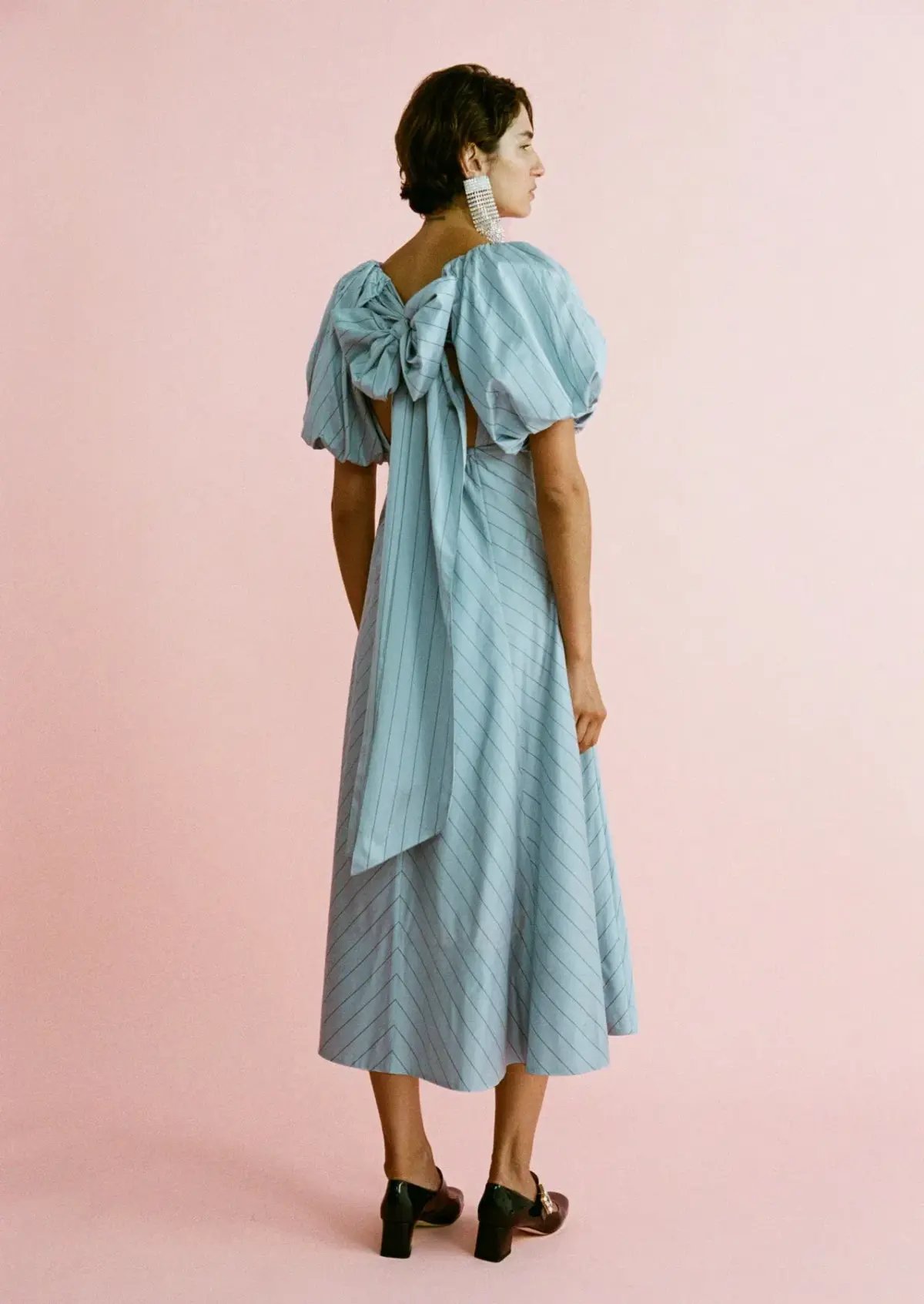 Lovaan Tess Dress Blueberry Stripe Size 6 photo 2