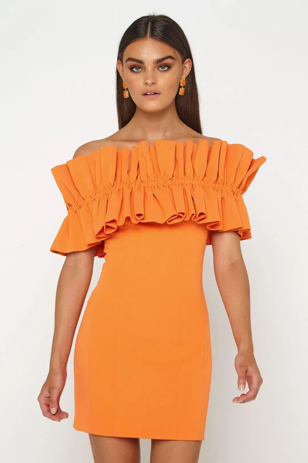 Mossman The Curious Mini Dress Orange Size 10 photo 2