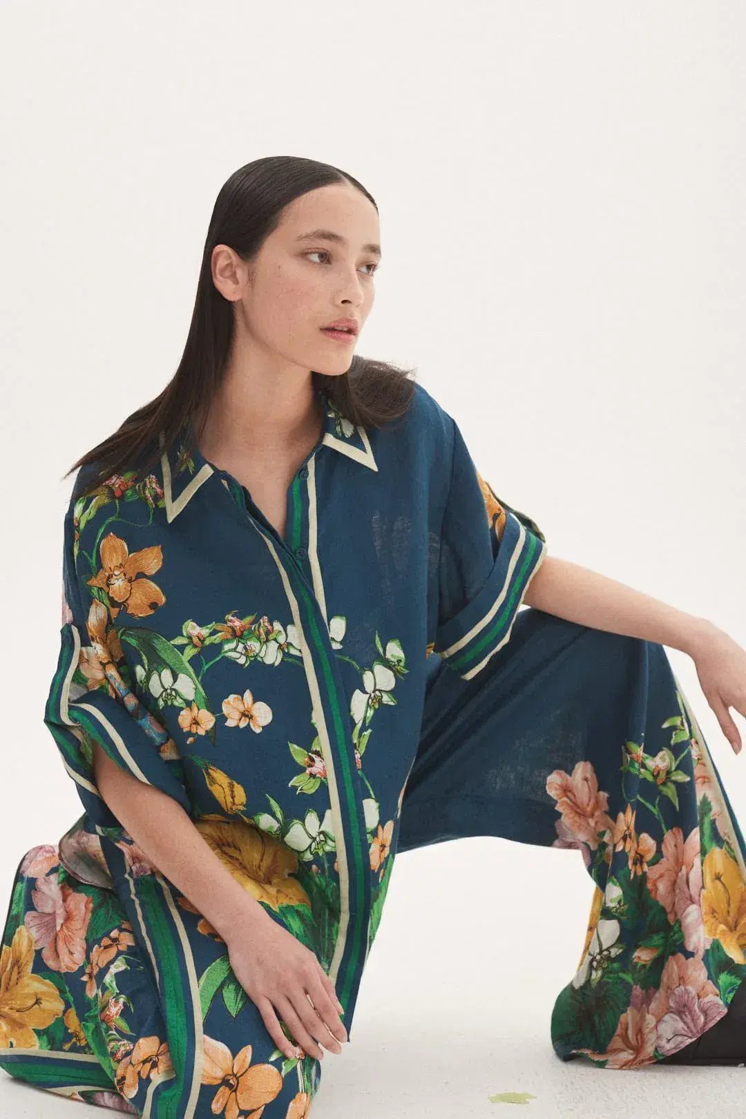 Alemais Lyla Pant and Shirt Set Floral Size 8 photo 4