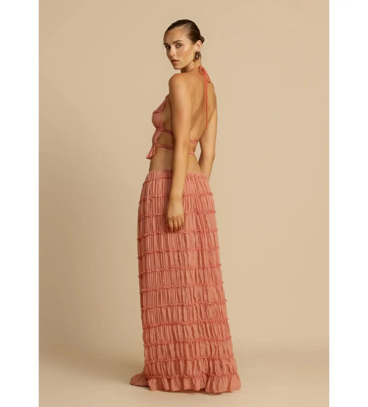 Arcina Ori Juliette Halter And Skirt Set Peach Size M / AU 10 photo 4