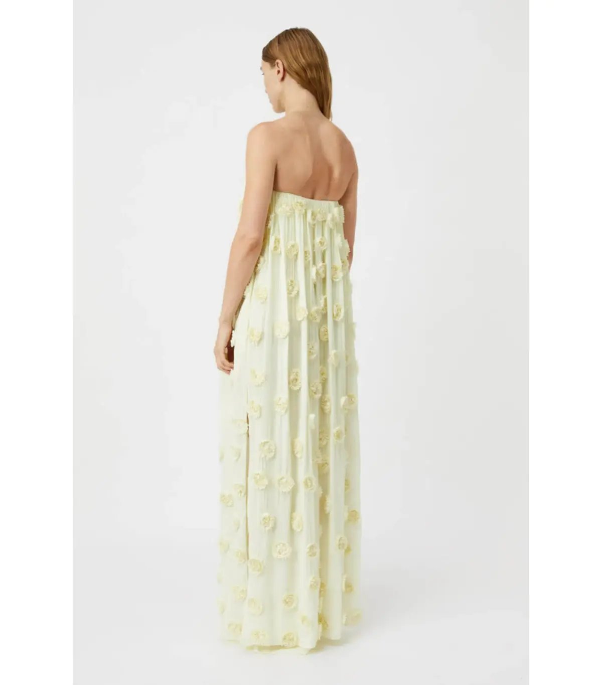 Camilla and Marc Daphne Strapless Dress in Lemon Yellow Size AU 6 photo 4
