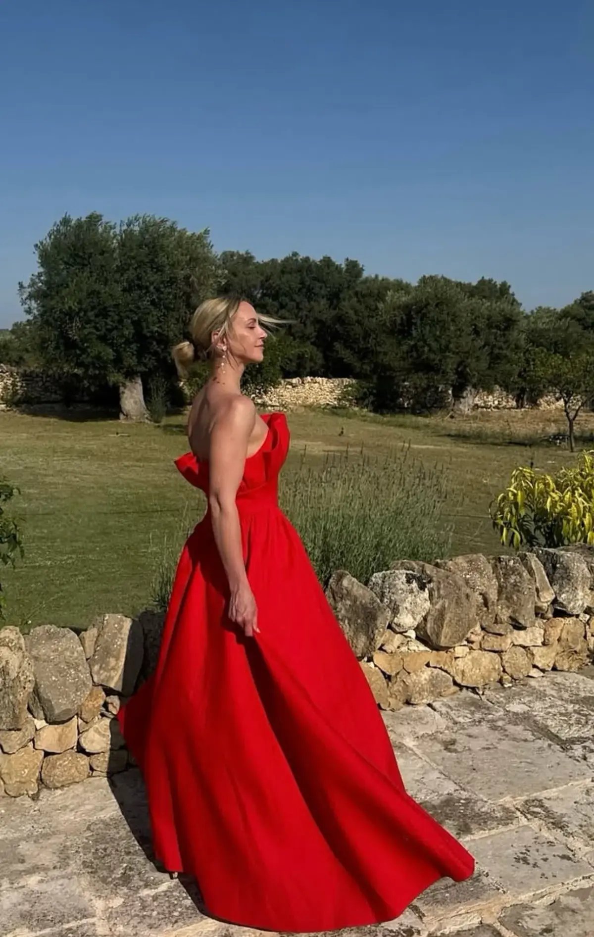 Elliatt Laurel Sleeveless Maxi Dress Red Size 12 photo 3