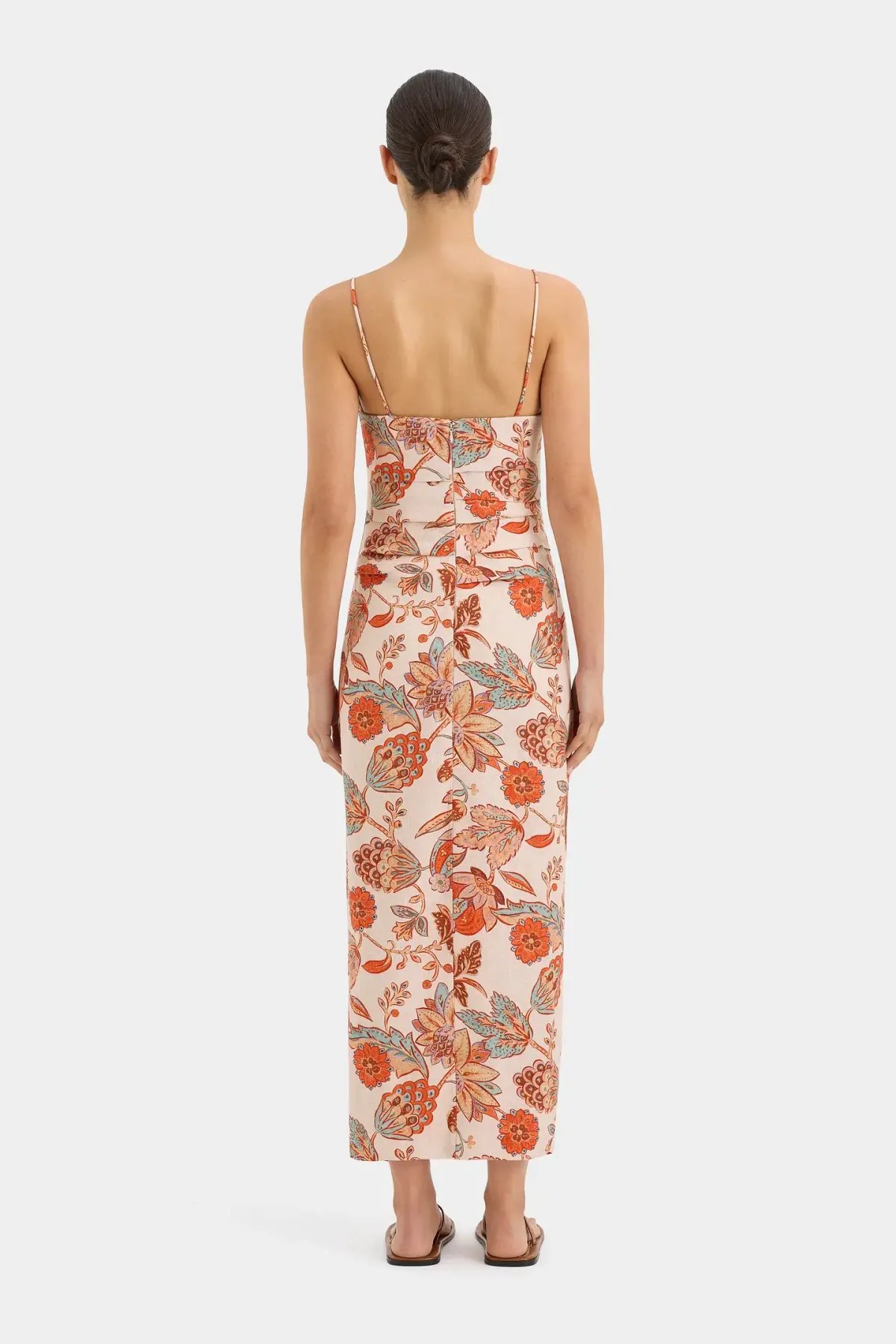 Sir The Label Noemi Balconette Midi Dress Floral Size 10 photo 4