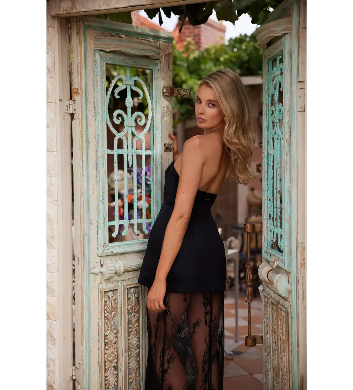 Elle Zeitoune Janice Mini Dress Black Size AU 12 photo 6