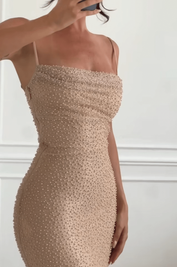 House of CB Calla Seapearl Embellished Maxi Dress photo 4