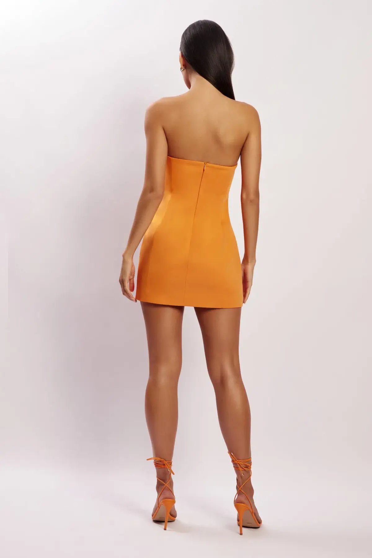 Meshki Maci Crepe Mini Dress in Tangerine Size S / AU 8 photo 3