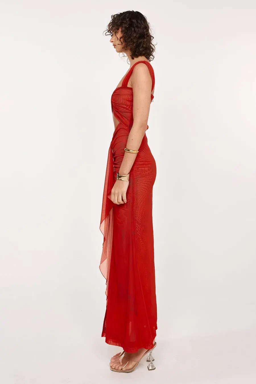 She is OLLÁ Imogen Maxi in Cherry Red Size 6 photo 7