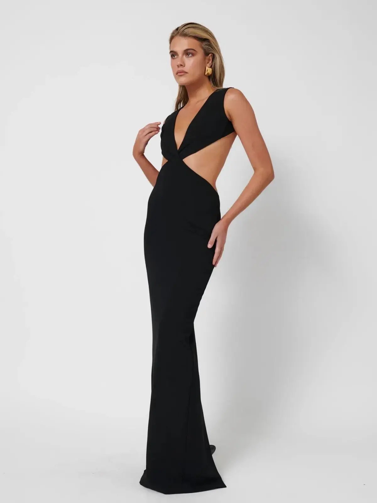 Effie Kats Valencia Gown In Black Size M / AU 10 photo 2