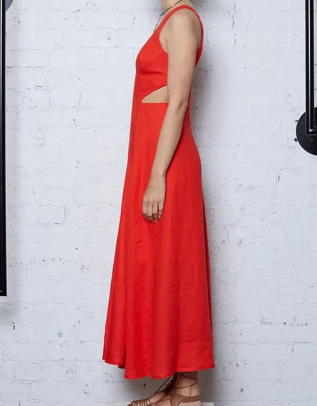 Kitx Faithful Love Midi Dress Red Size 8 / S photo 3