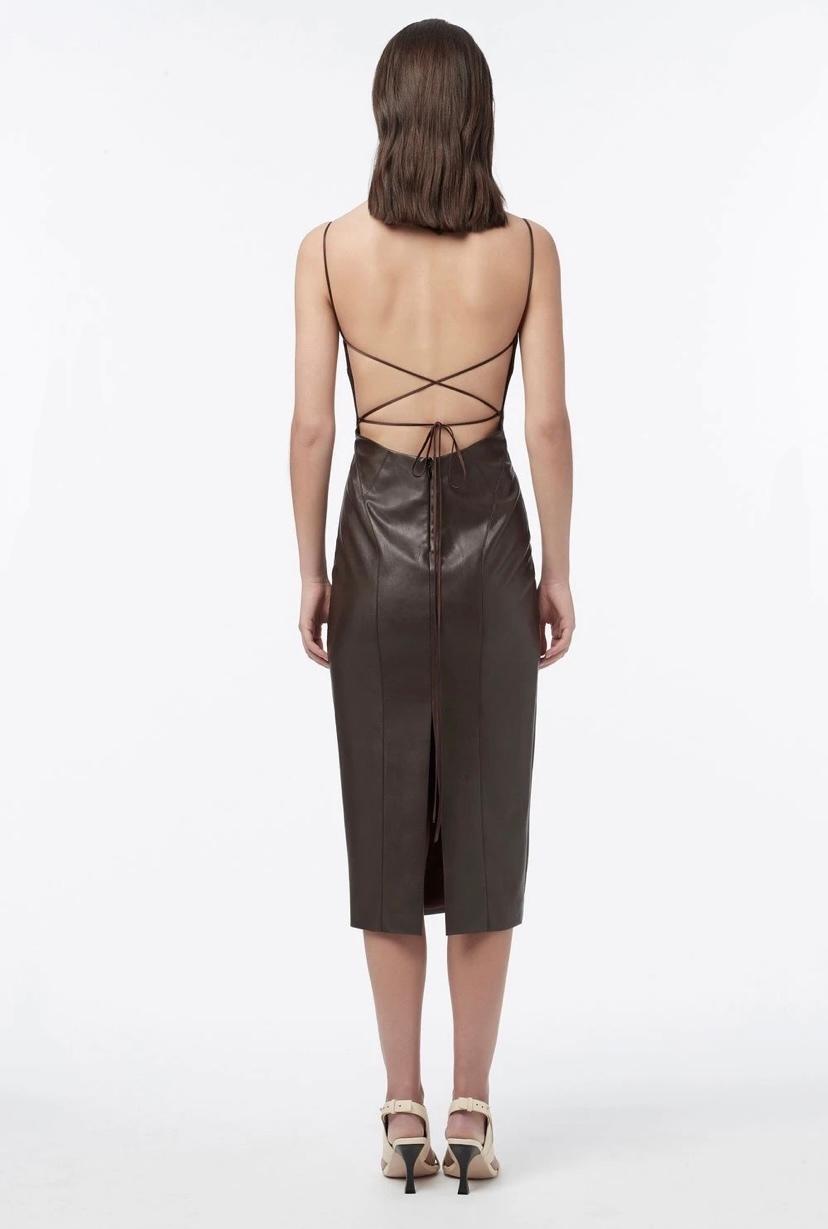 Manning Cartell Alter Egos Backless Midi Dress Brown Size 4 photo 3