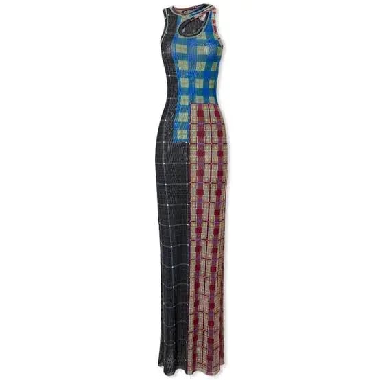 Ottolinger Mesh Tank Maxi Dress Multi-colored Size M / AU 10 photo 5