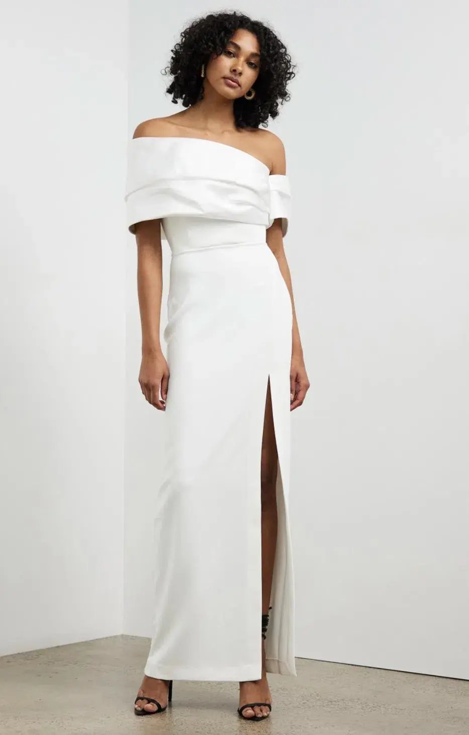 Solace London Alexis Maxi Gown Cream Size 10 photo 2