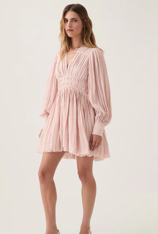 Aje Catalyst Pleated Mini Dress photo 7