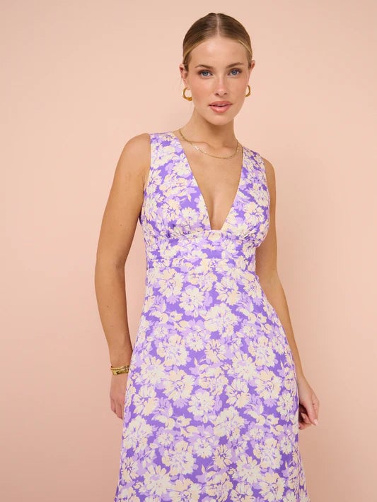 Acler Ardanary Maxi Dress In Violet Imprint photo 3