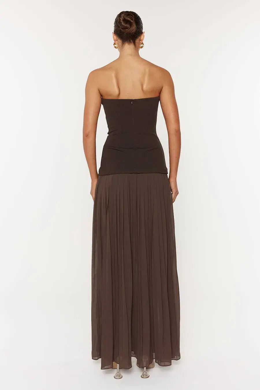 She is Olla Nicolette Maxi Dress Espresso Size 8 photo 6