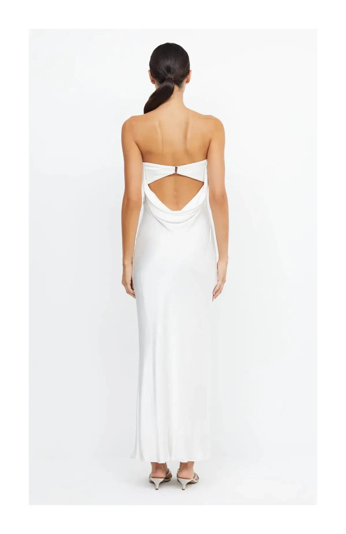 Bec & Bridge Moon Dance Strapless Dress Ivory Size 8 photo 2