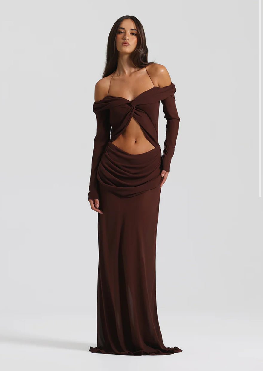 Natalie Rolt Emily Gown in Brown photo 2