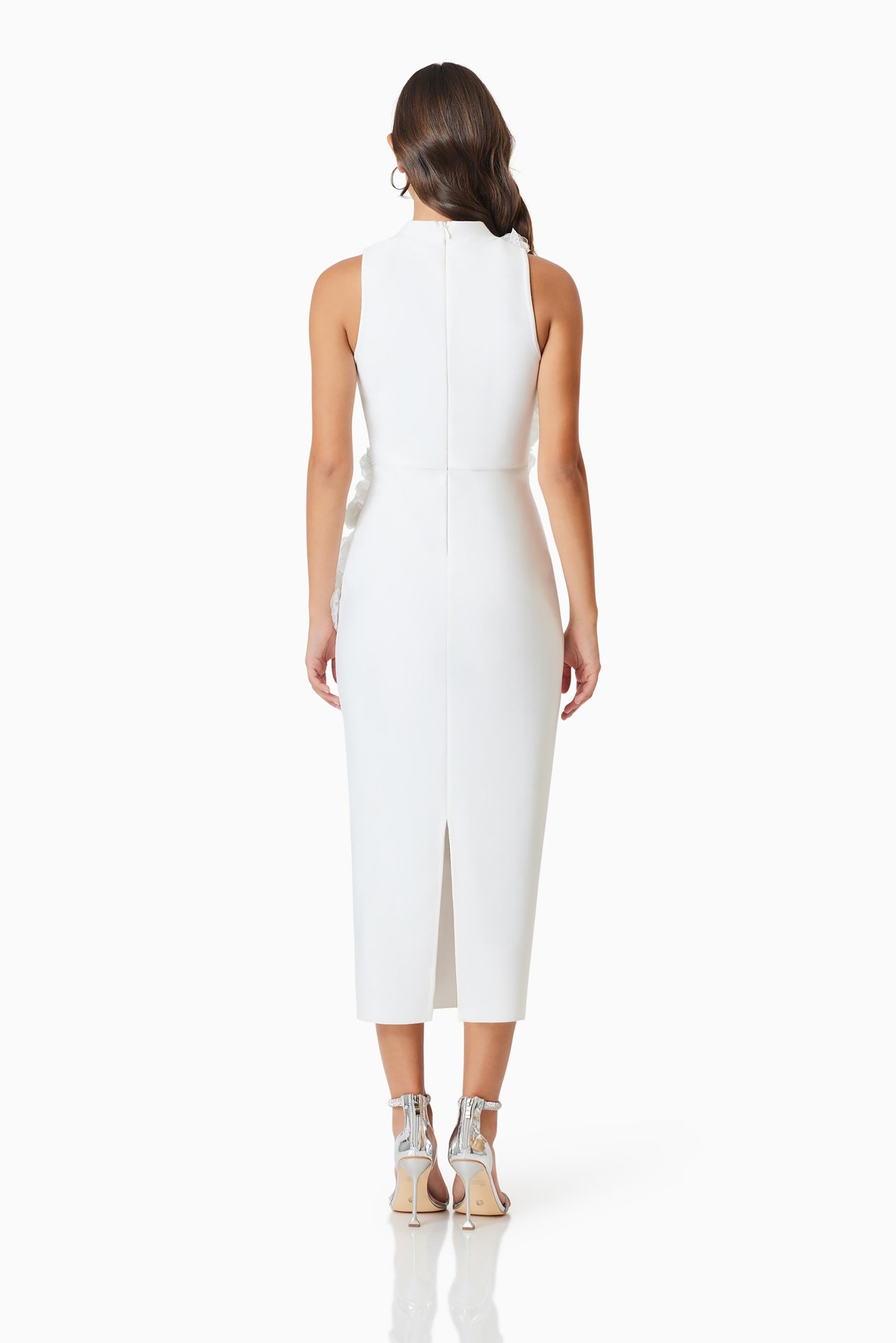 ELLIATT WHITETAIL MIDI DRESS - IVORY photo 5