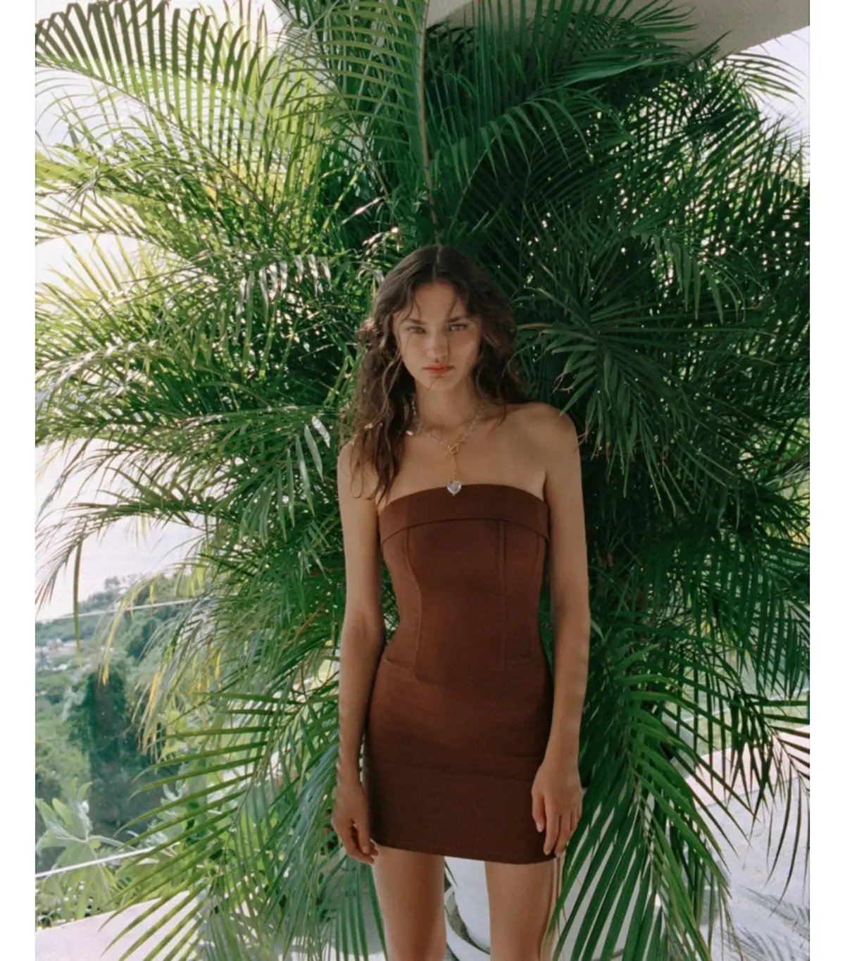 With Jéan Chloe Corset Dress in Chocolate Brown Size S / AU 8 photo 2