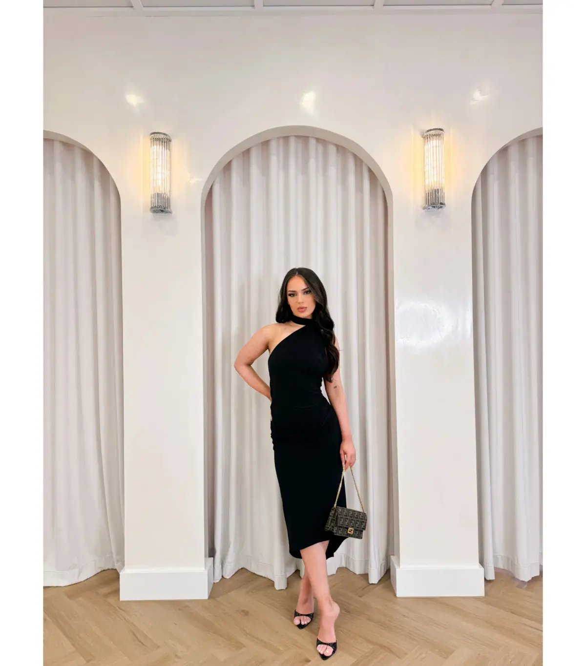 Melani The Label Constantina Dress in Black Size S / AU 8 photo 2