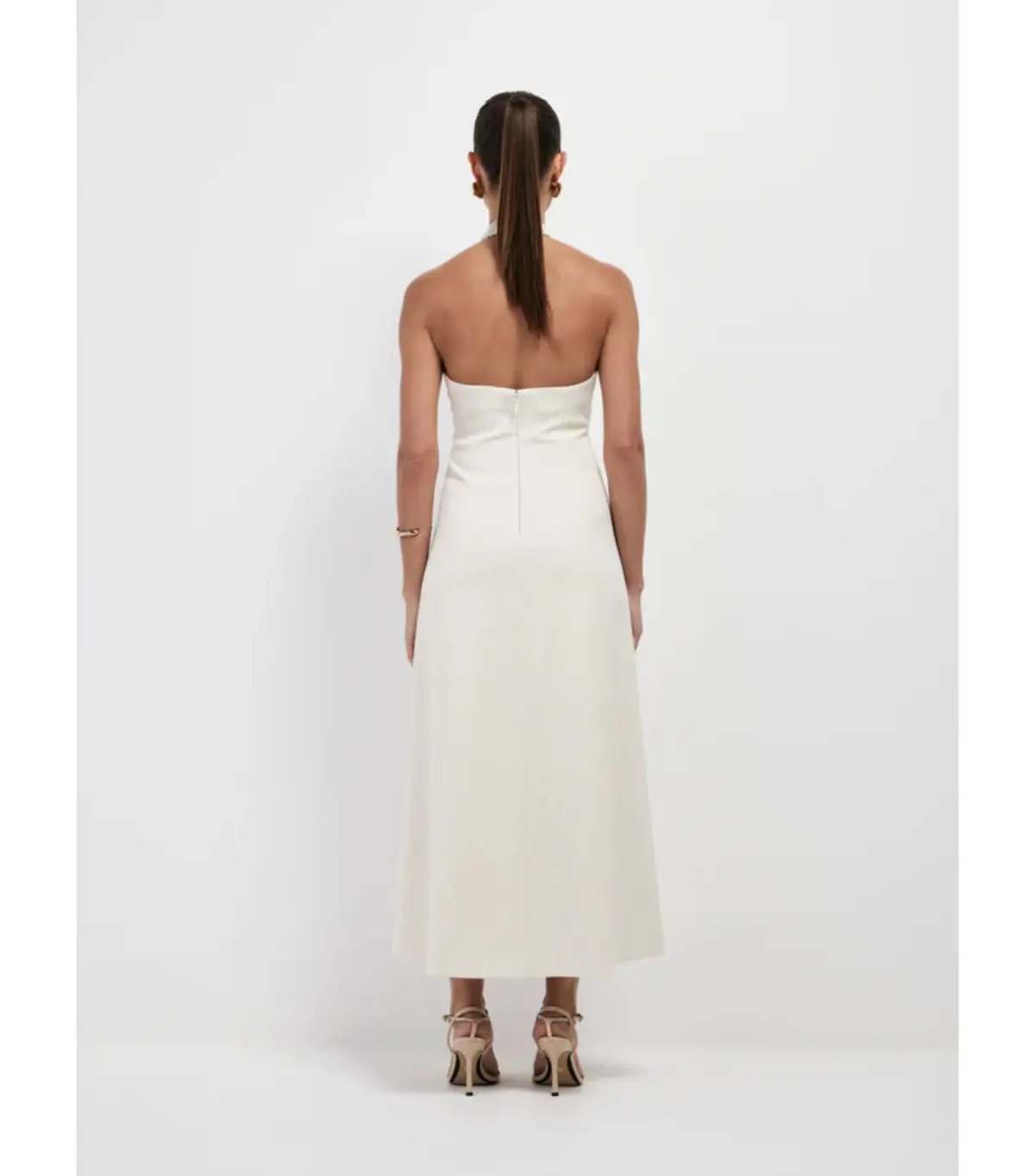 Sheike Shai Maxi Dress Cream Size AU 8 photo 3