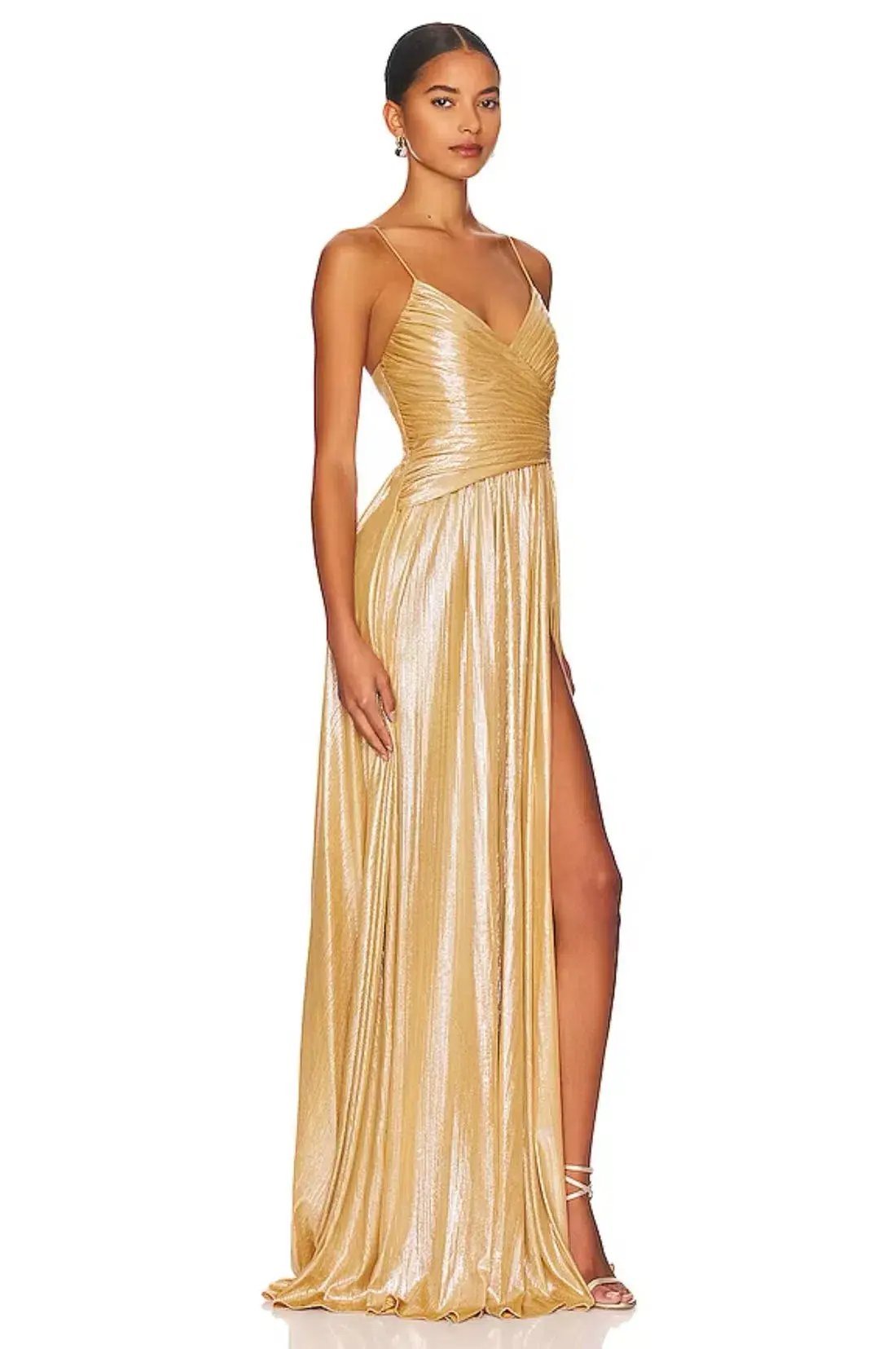 Retrofête  Doss Maxi Gown Gold Size 6 photo 2