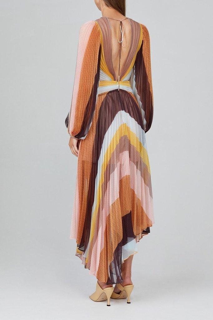 Acler Astone Midi Dress Print Size 6 photo 3