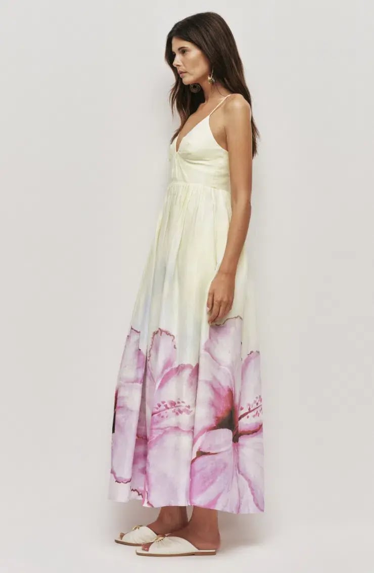 AJE Vacation Maxi Dress Ombre hibiscus Size 6 photo 2