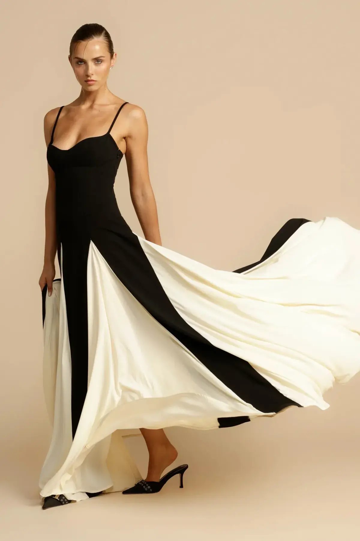 Arcina Ori Paloma Dress Black/White Size 10 photo 5