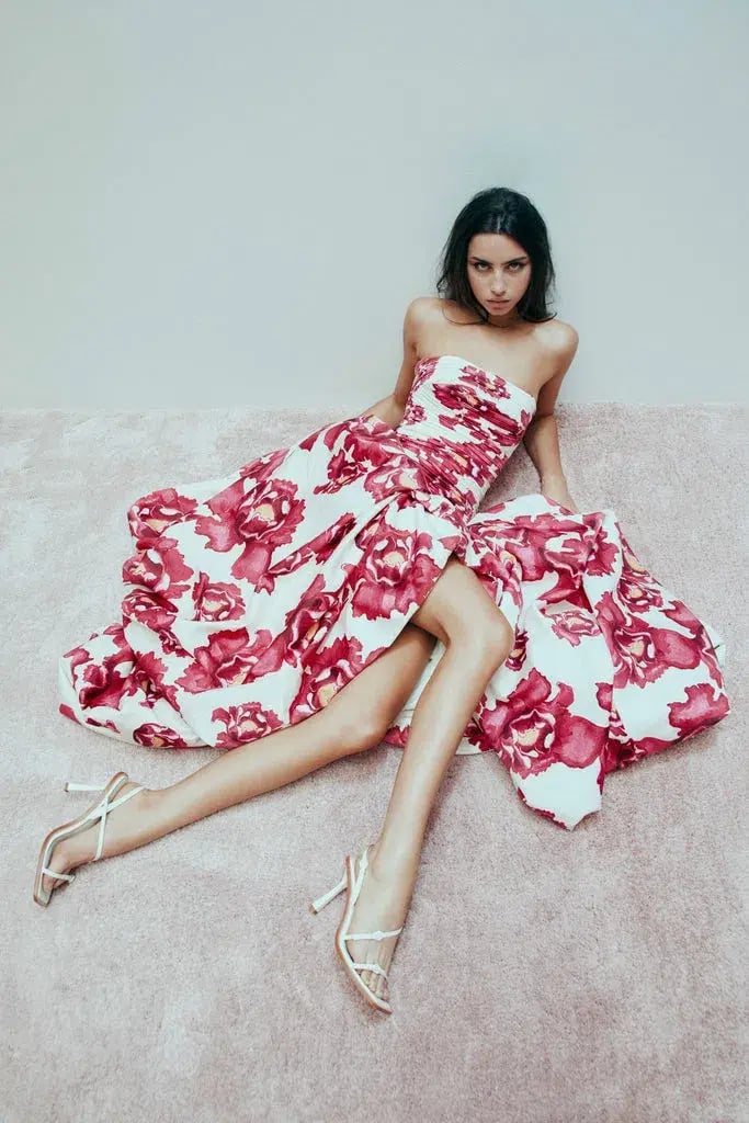 Aje Behold Maxi Dress Boldly Blooming Size 10 photo 2