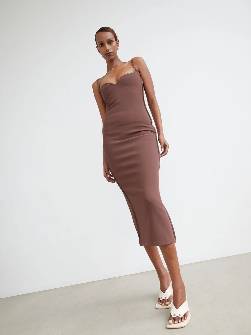 Paris Georgia Heart Dress - Cocoa photo 3